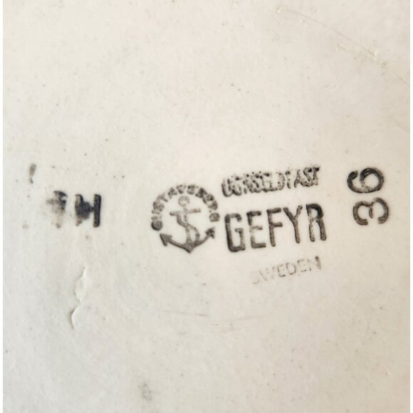 Vintage Gefyr Small Pan Blue Porcelain by Stig Lindberg Sweden Mid Century - Picture 7 of 7